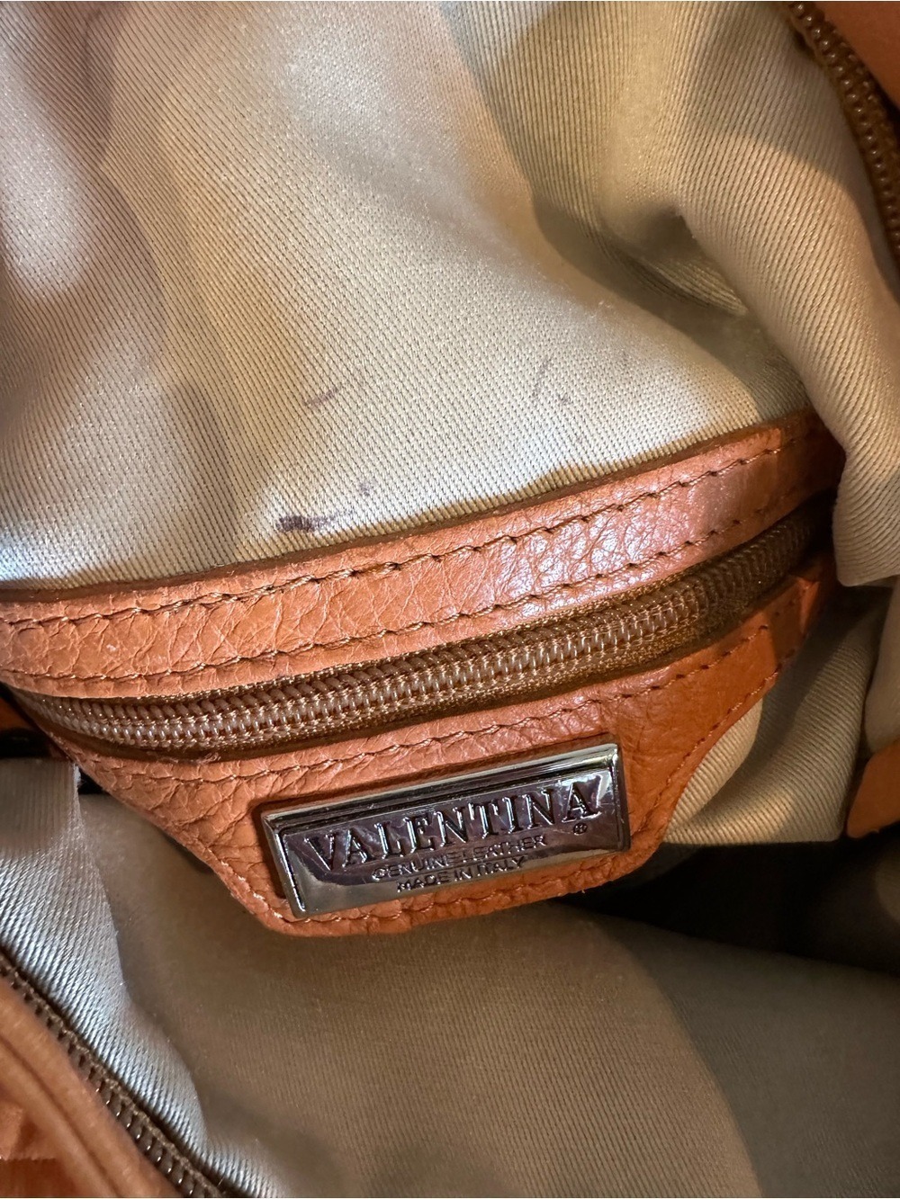Valentina Genuine Leather Made in Italy Convertible Bag - Picture 4 of 4